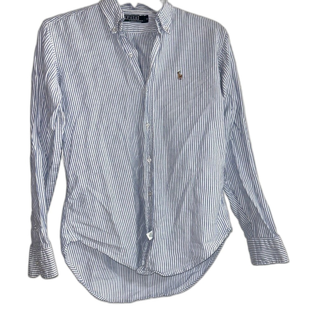 Polo Ralph Lauren Boys size 18 Vintage Button Down Shirt Cotton Striped